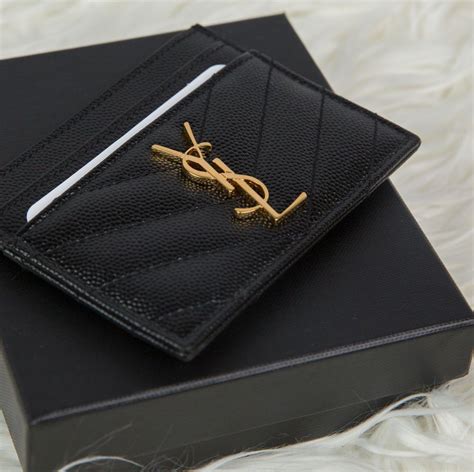 ysl card holder men's